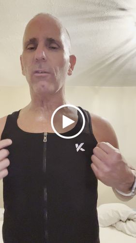 Customer video review of Men's Zipper Heat Trapping Sweat Vest