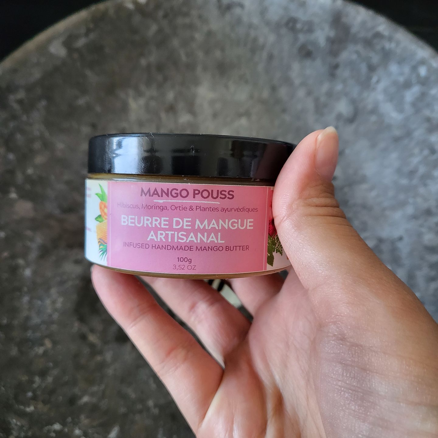 Customer photo review of Beurre de mangue artisanal POUSS