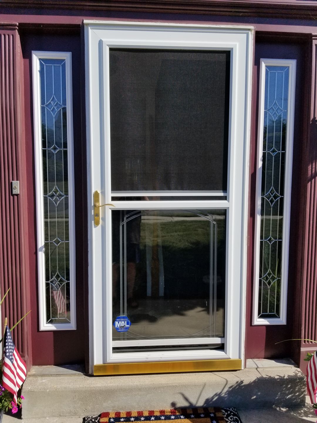 Customer photo review of Wexford Glass and Frame Kit (Full Sidelite 9" x 66" Frame Size)