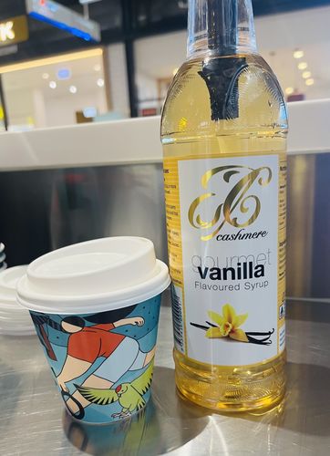 Customer photo review of Vanilla Coffee Syrup