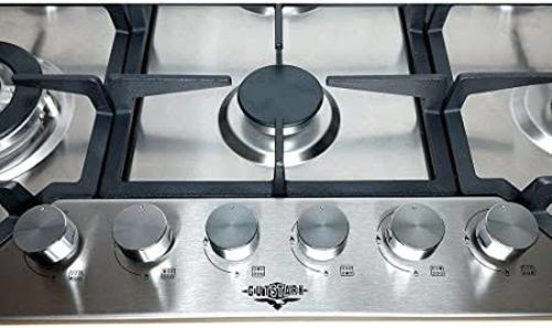 Customer photo review of Parrilla de Gas Empotrable 6 Quemadores Acero Inoxidable