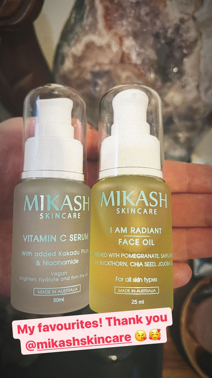 Customer photo review of I AM RADIANT FACE OIL
