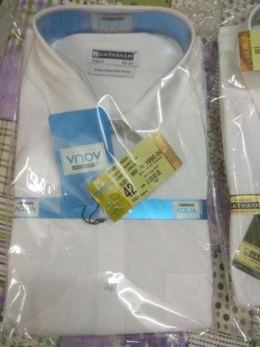 Customer photo review of AQUA Stain Free White Shirts