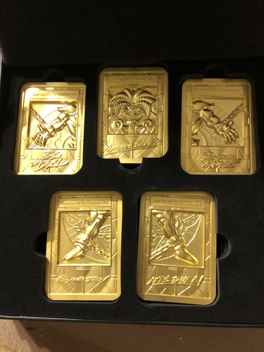 Customer photo review of Yu-Gi-Oh! Exodia the Forbidden One 24k Gold Plated Ingot Set - Ships Late July / Pre-orders End March 31
