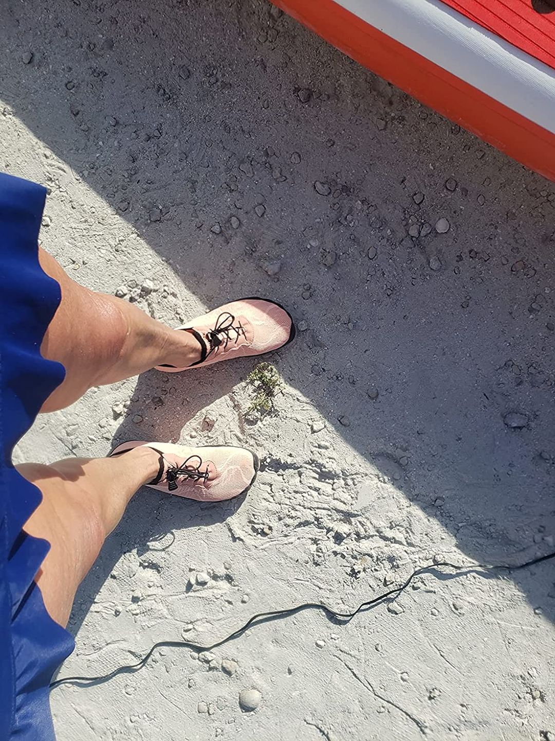 Customer photo review of Hiitave Women's Barefoot Mesh Water Shoes