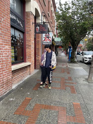 Customer photo review of Cartoon Cat Print Knit Cardigan