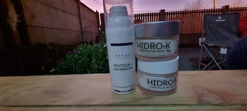 Customer photo review of Pack 3 productos: Hidro-K Día, Hidro-K Noche, Antiox+
