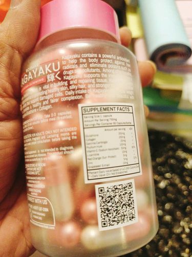 Customer photo review of ROSMAR Kagayaku Capsule (GLUTATHIONE + COLLAGEN + ORAL SUNBLOCK + SLIMMING)