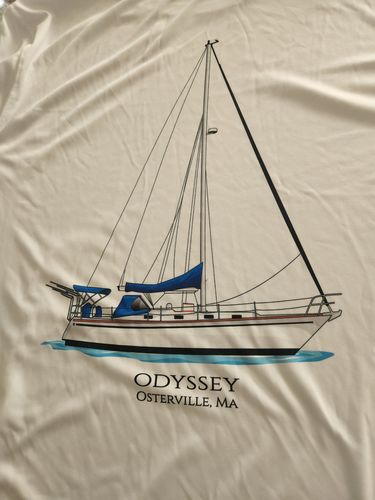 Customer photo review of Dri-Fit Custom Boat Shirts (Front & Back)