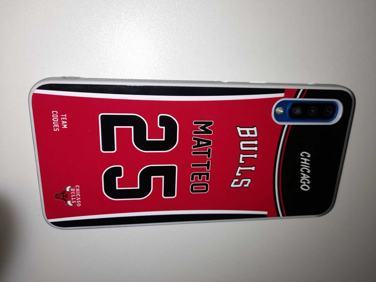 Customer photo review of Coque basket NBA CHICAGO BULLS personnalisable - TEAMCOQUES