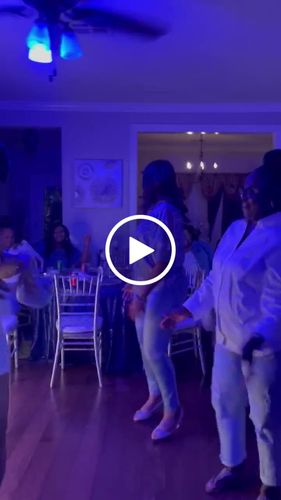 Customer video review of Rhinestone Glittery Split Mini Dress