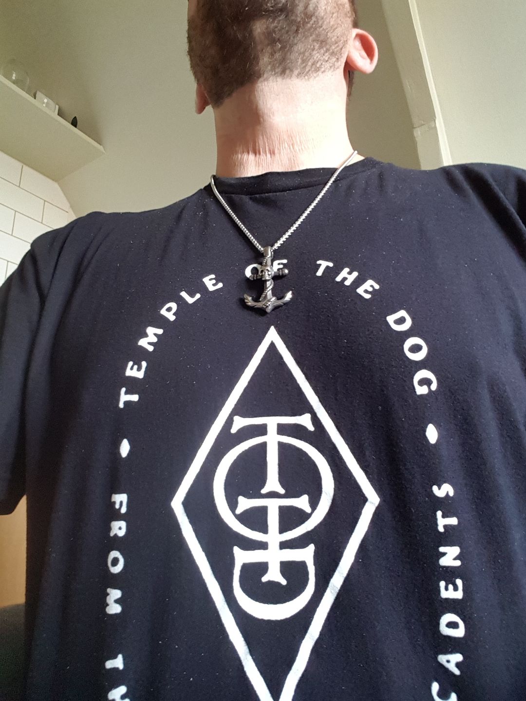 Customer photo review of SKULLED ANCHOR. - NECKLACE