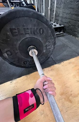 Customer photo review of Muñequeras WRAP Pink Camo