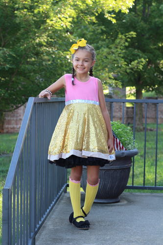 Customer photo review of "No. 2 Pencil 2.0" [Loved Collection] Vintage Length Poofy Twirl Dress w/ Sequins
