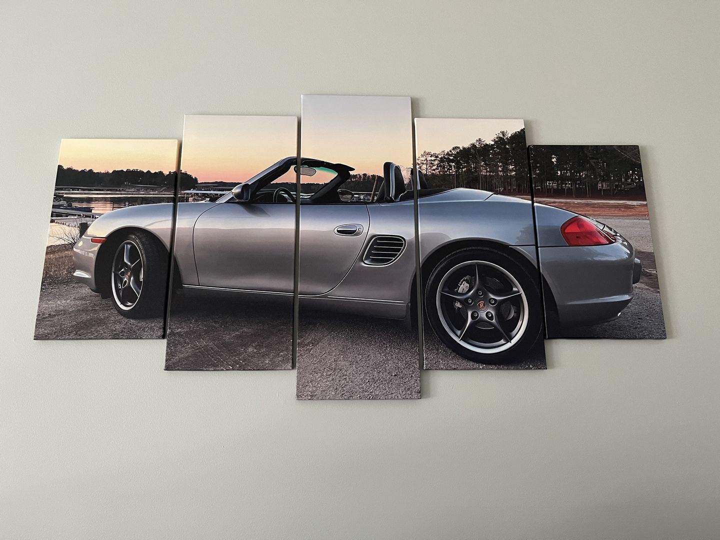 Customer photo review of Design Your Own Custom 5 Panel Canvas Print Wall Art