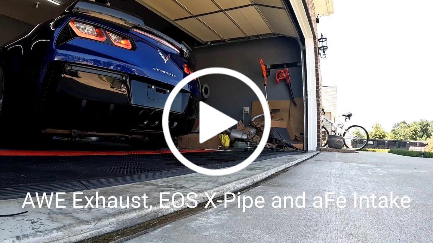 Customer video review of Corvette C7 3" 6.2L V8 3" Connection Performance X-Pipe