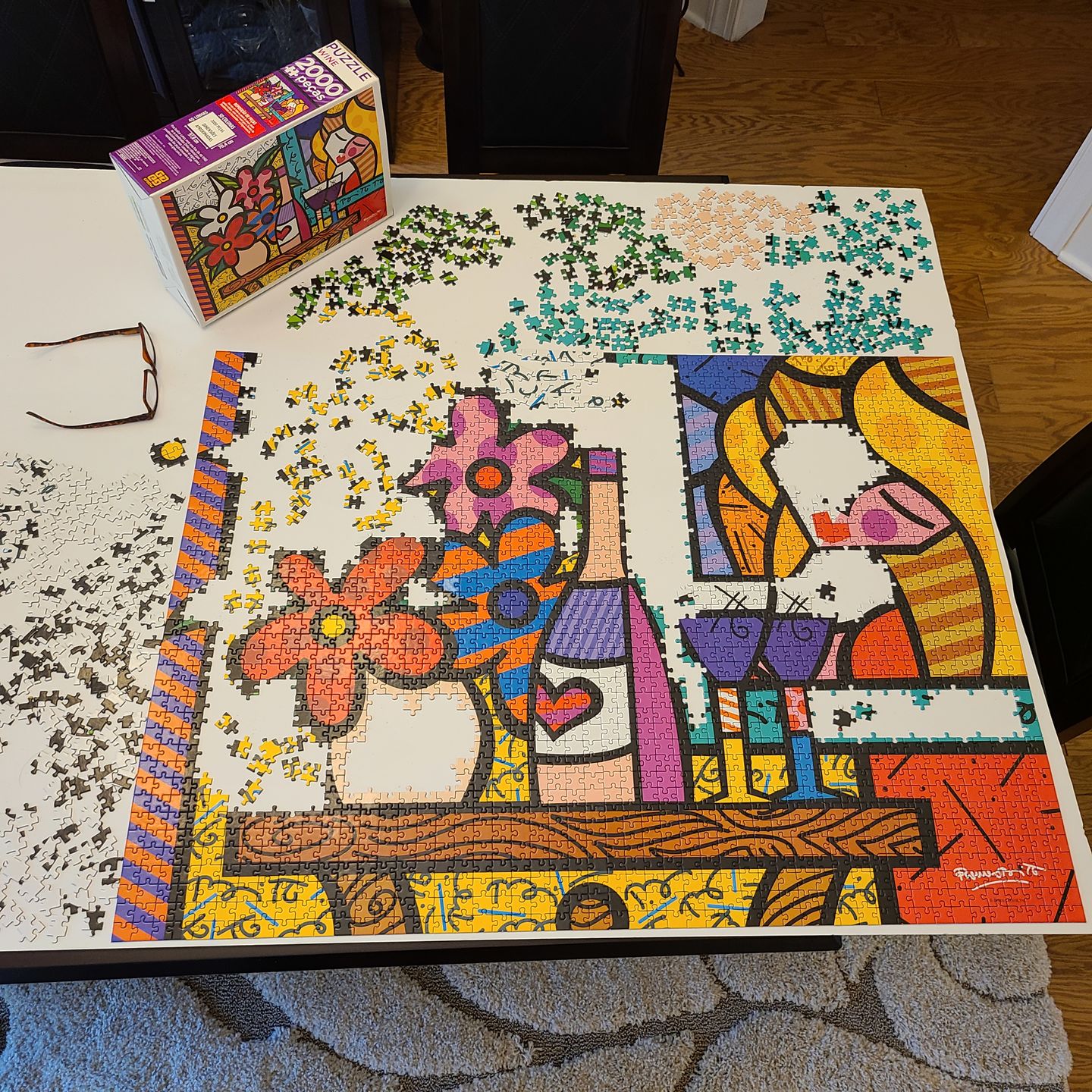 Customer photo review of Puzzle 2000 peças Romero Britto Wine / Puzzle 2000 pieces Romero Britto Wine - G