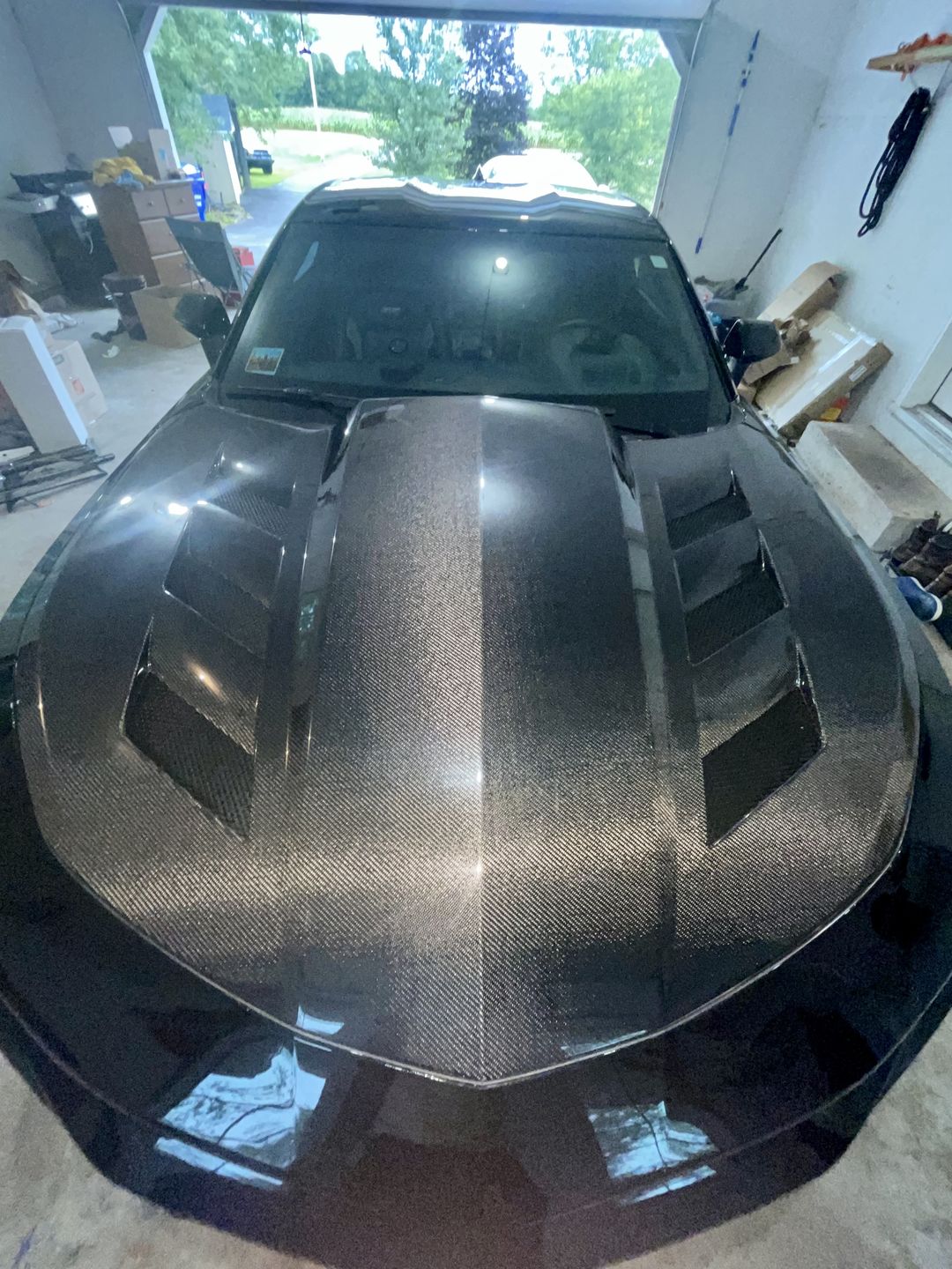 Customer photo review of PRE-ORDER 2016-2023 CHEVY CAMARO TYPE-AMS CARBON FIBER HOOD