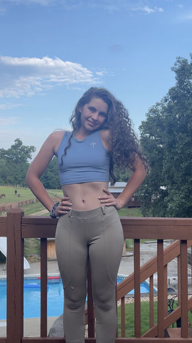 Customer photo review of Combat Top - Light Blue