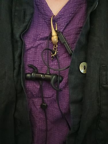 Customer photo review of Brass Beetle Snap Keychain