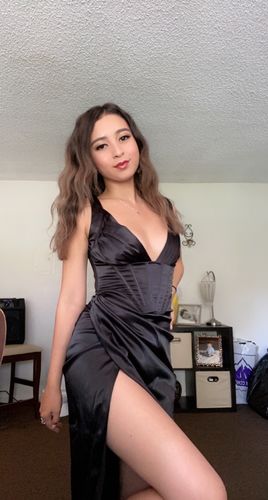 Customer photo review of Goddess Corset Dress (BLACK)