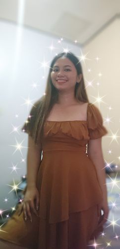 Customer photo review of BSCO Venus Rust Dress Cute Balloon Skirt