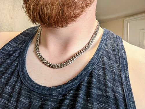 Customer photo review of Cuban (Silver) 8mm