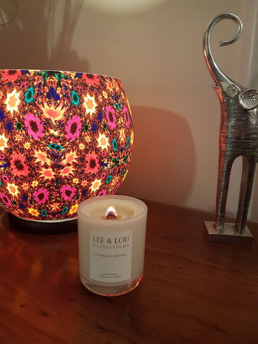 Customer photo review of Bloom Candle - Coconut & Lime