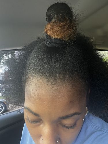Customer photo review of High Maintenance Hair Growth System