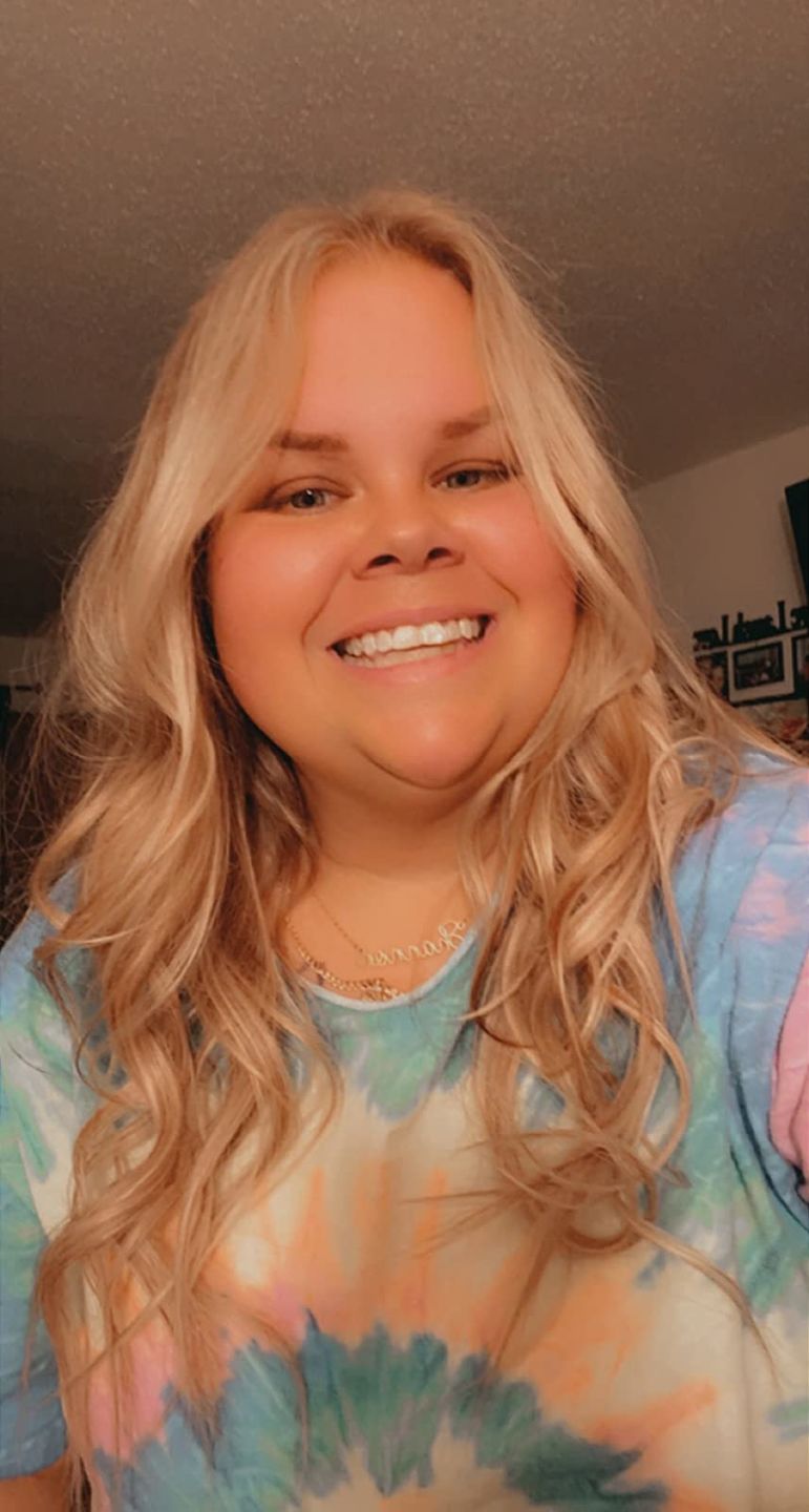 Customer photo review of Hand Tied Weft Hair Extensions Virgin Hair with Pink Blonde Highlights #18/613