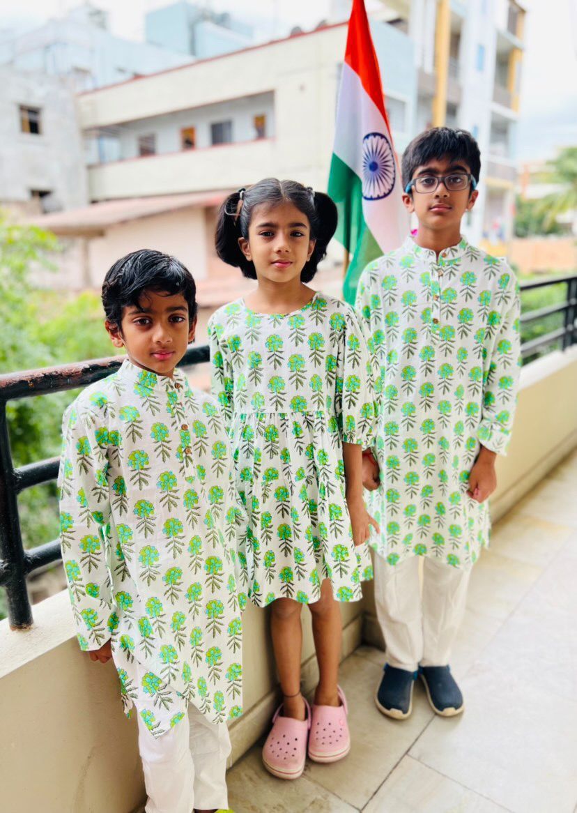 Customer photo review of Phulwari Organic Cotton Kurta