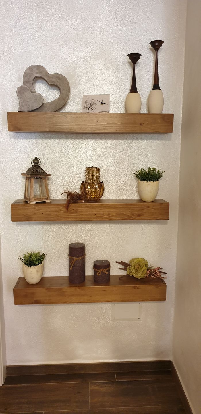 Customer photo review of Mensola sospesa - MARTE - Profondità 15-20-25 cm. Rovere