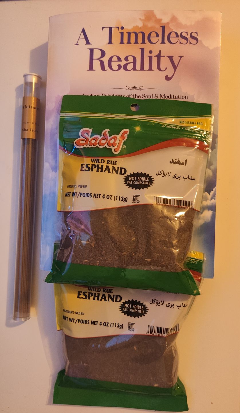 Customer photo review of Esphand Incense - Wild Rue Seed - Pack of 2