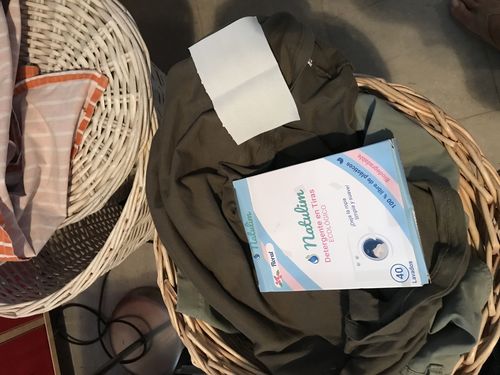 Customer photo review of Eco-Tiras de Detergente 40 lavados Natulim