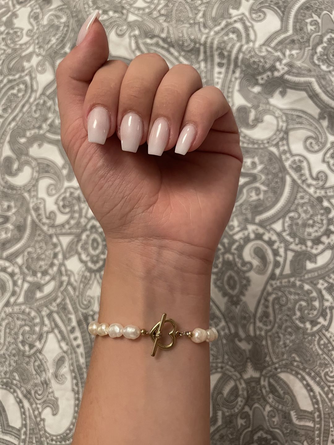 Customer photo review of Pearl Heart Armband | Süßwasserperlen