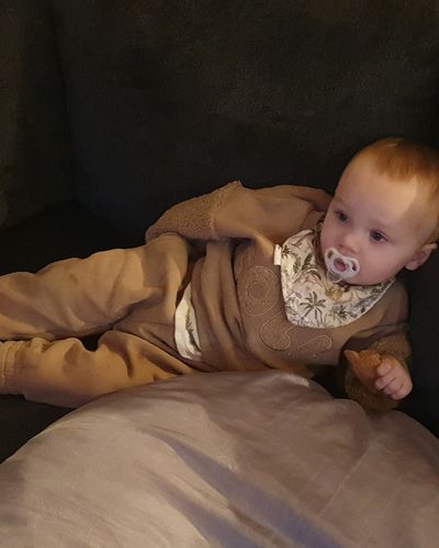 Customer photo review of Wooley Fleece Pants - Camel