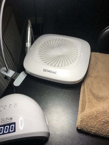 Customer photo review of Semilac 2in1 No Dust Nail Drill with Dust Collector 48W