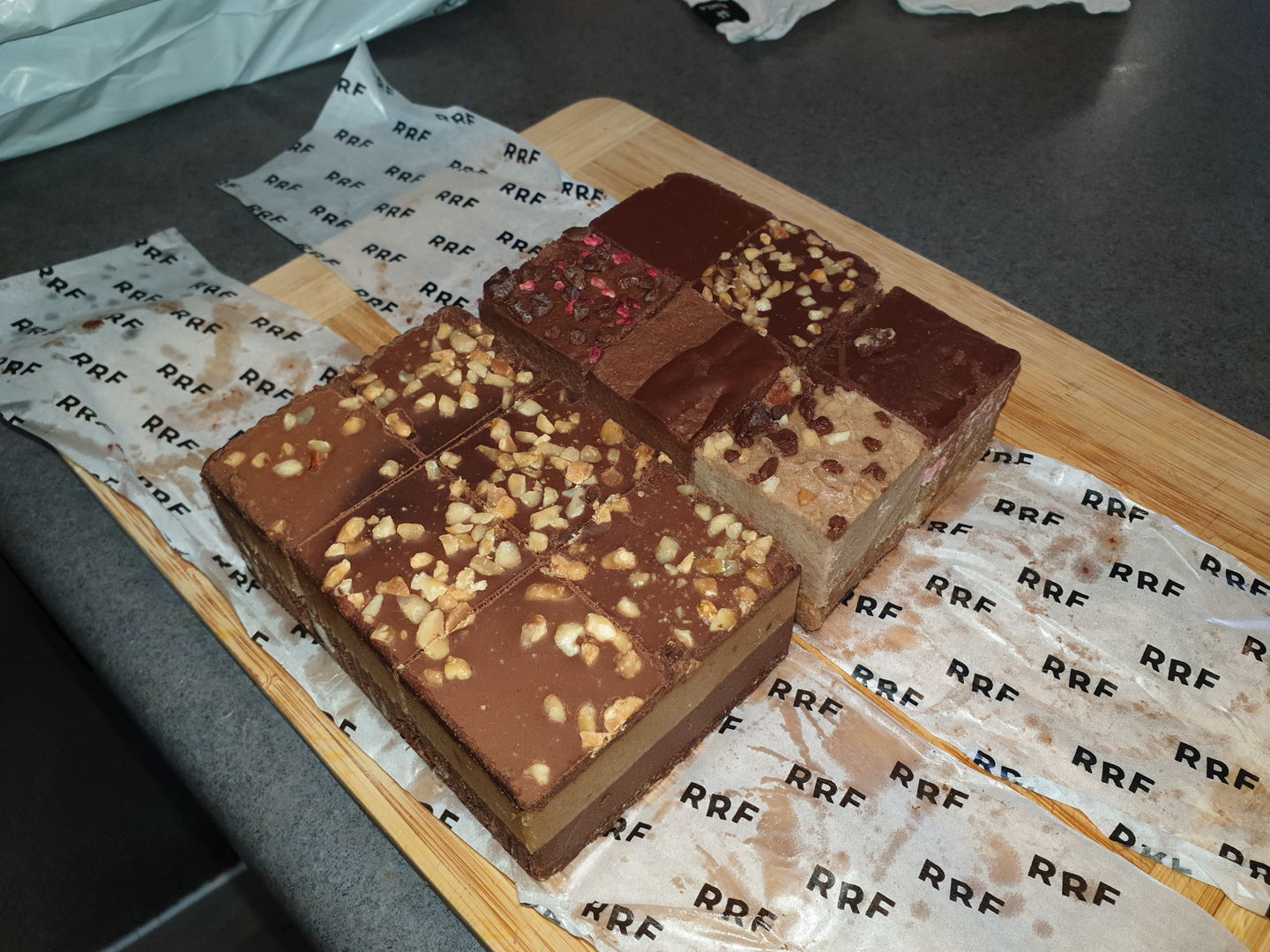 Customer photo review of Chocolate Peanut Butter Slice