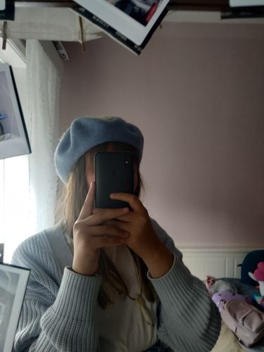 Customer photo review of Cloudy Skies Beret