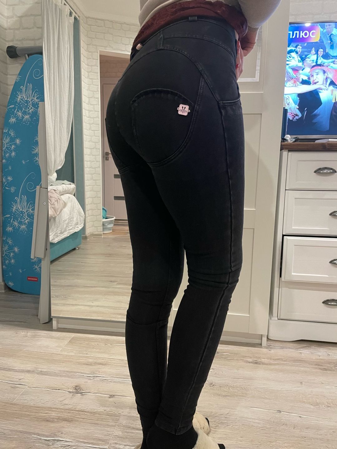 Customer photo review of Melody Jeggings Push Up Regular Waist