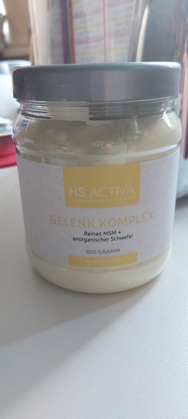 Customer photo review of Gelenk Komplex (MSM Plus Schwefel) - (250 Kapseln oder 800g Pulver)