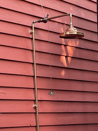 Customer photo review of Antique Copper Shower Head - Round Rain Shower Head SI07
