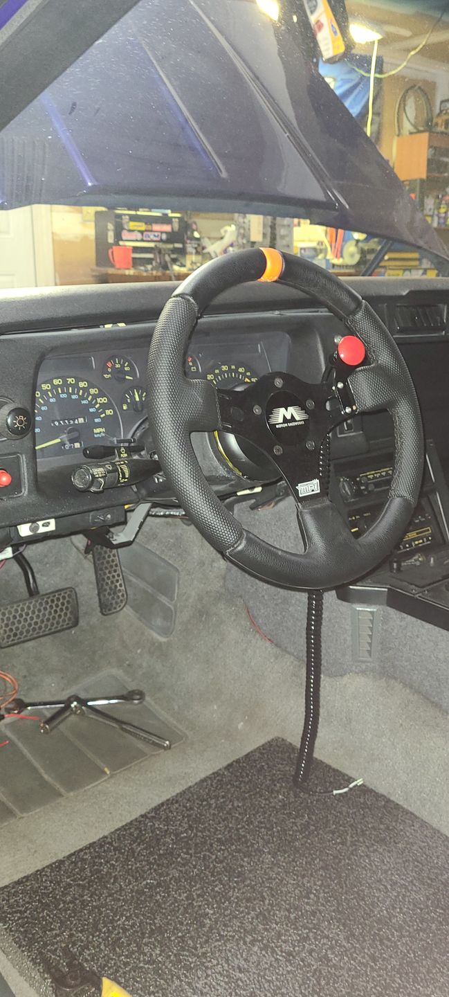 Customer photo review of Motion Raceworks Momentary Large Mushroom Push Button w/6' Wound Cord (Red) 151006