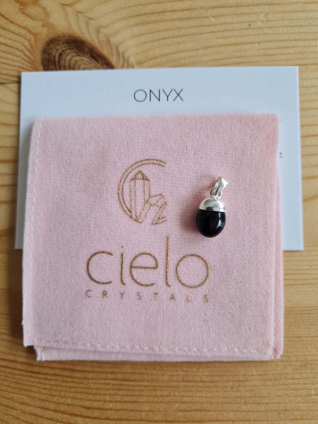 Customer photo review of Berlock Trumlad Onyx Silver