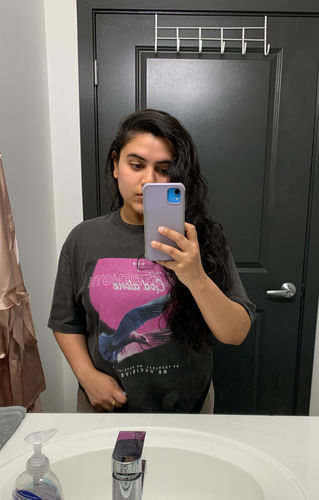 Customer photo review of God Alone Dove Tee - Vintage Black