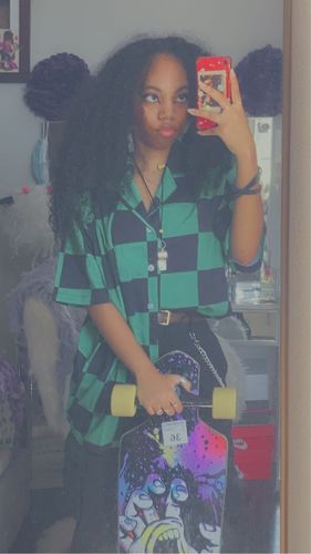 Customer photo review of Fire Dance Button Up