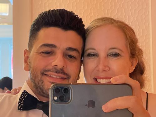 Customer photo review of The Jameson- Feather Bow Tie