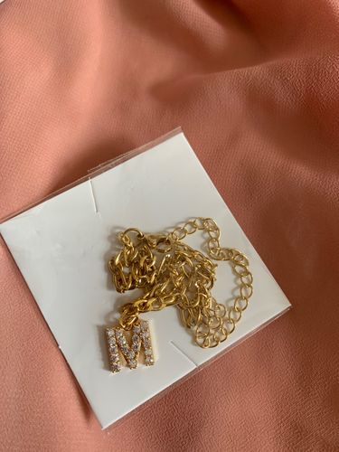 Customer photo review of Amor Initial Anklet