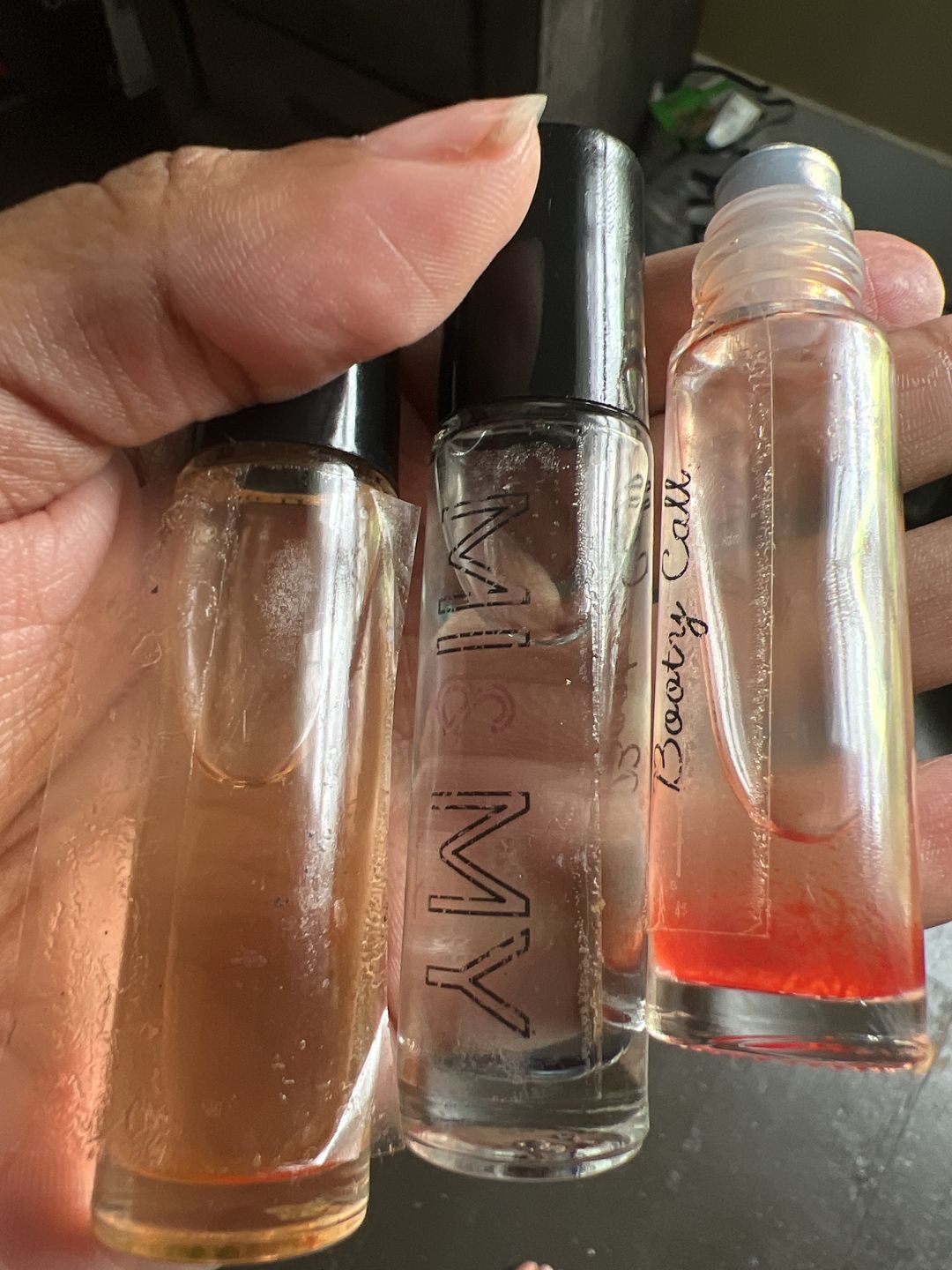 Customer photo review of Entire Collection Perfume Rollers