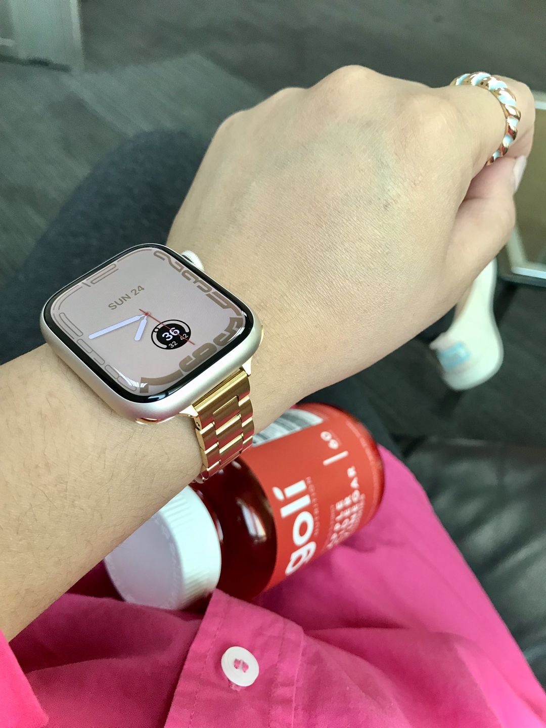 Customer photo review of Kyoto Metal Strap (4 Colours)